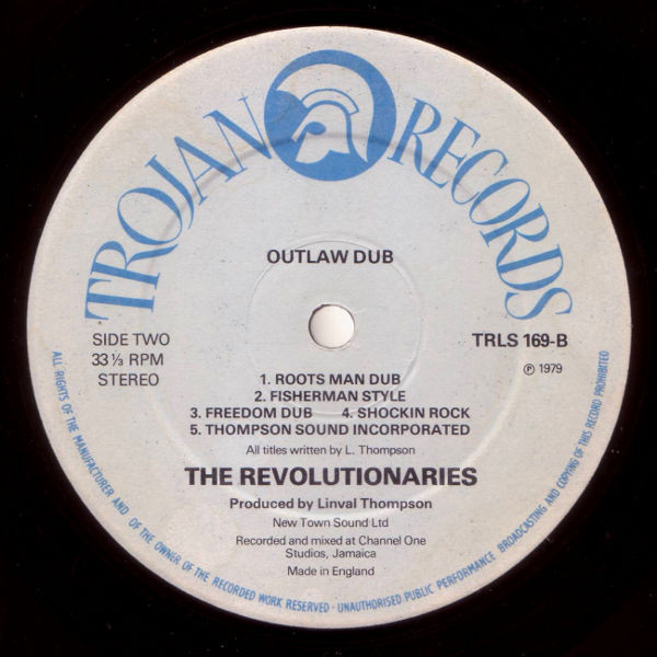 label - The Revolutionaries - Outlaw Dub