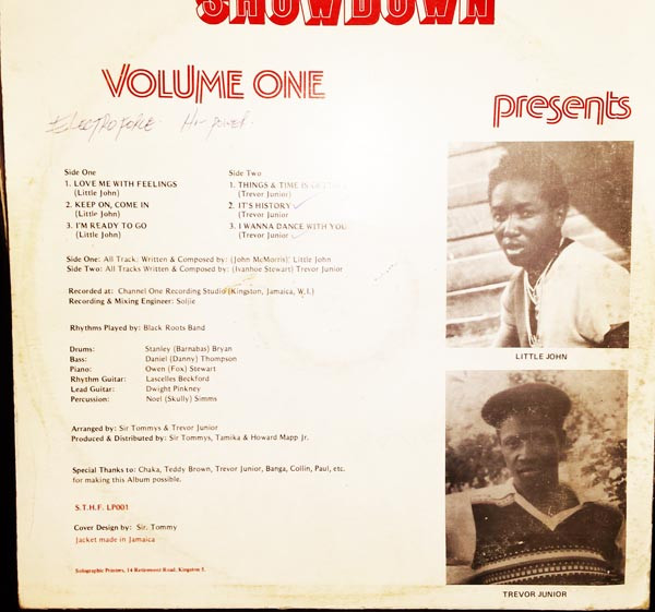 back - Little John & Trevor Junior - Sir Tommy's Presents Showdown Volume One