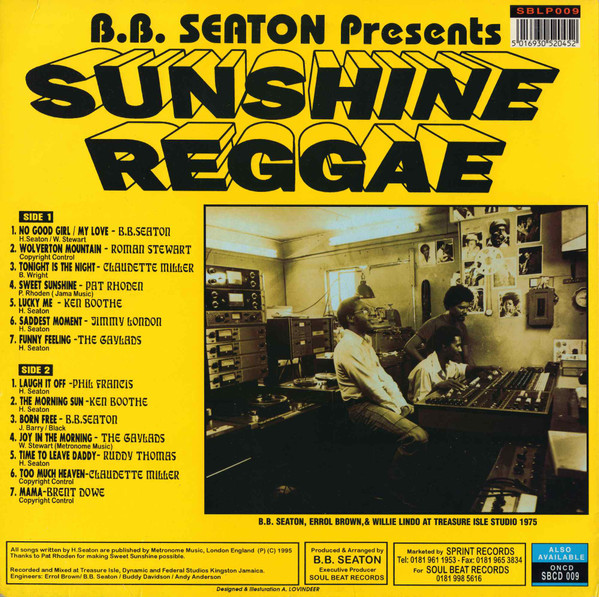 back - Harris B.B. Seaton - Presents Sunshine Reggae - Revival Vol 1