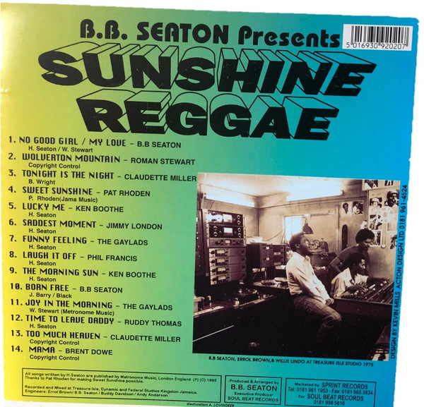 back - Harris B.B. Seaton - Presents Sunshine Reggae - Revival Vol 1