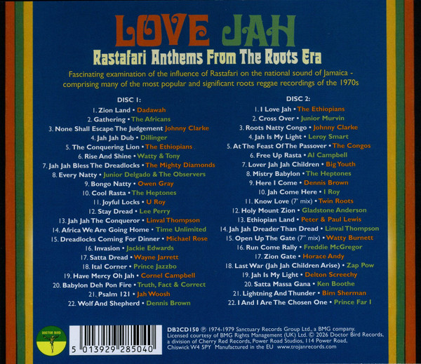back - Various Artists - Love Jah (Rastafari Anthems From The Roots Era)