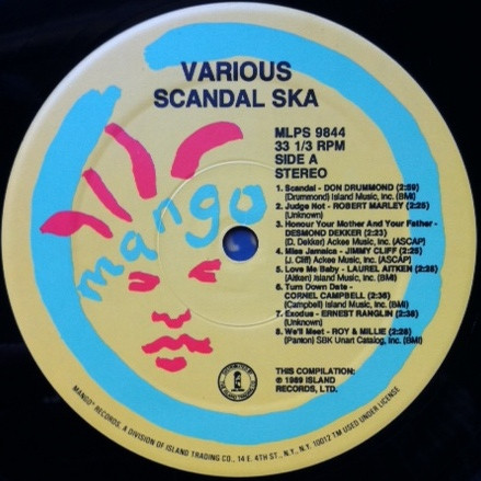 label - Various Artists - Scandal Ska