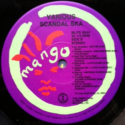 label - Various Artists - Scandal Ska