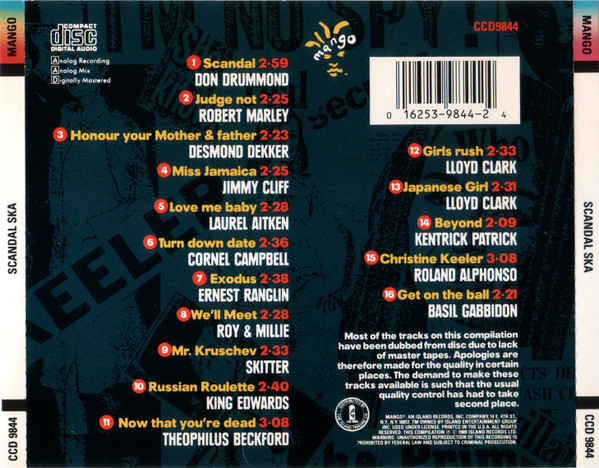 back - Various Artists - Scandal Ska