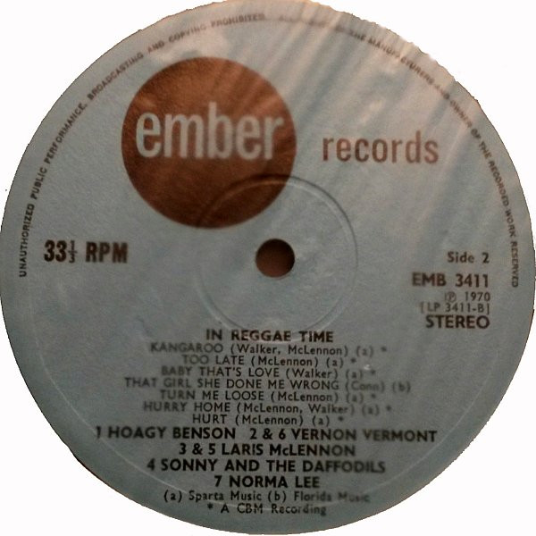 label - Various Artists - In Reggae Time