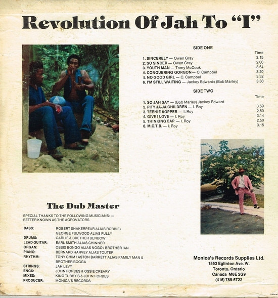 back - Various Artists - Revolution Of Jah To "I"