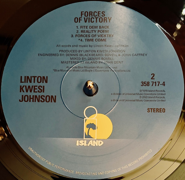 label - Linton Kwesi Johnson - Forces Of Victory