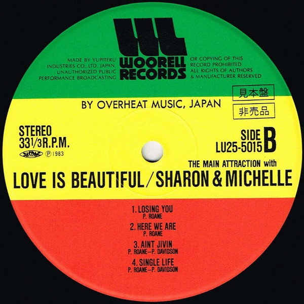 label - The Main Attraction With Sharon & Michelle - Love Is Beautiful