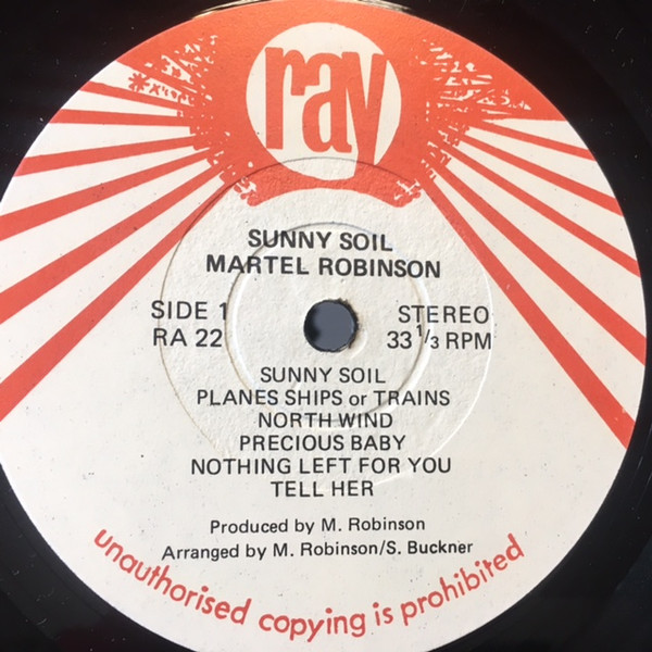 label - Martel Robinson - Sunny Soil