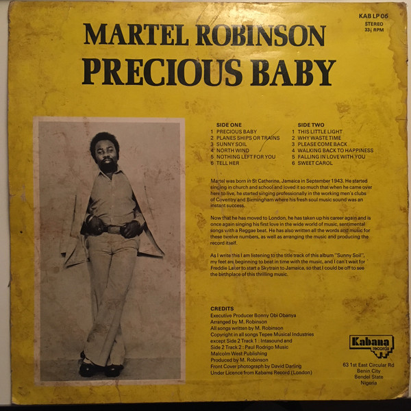 back - Martel Robinson - Precious Baby