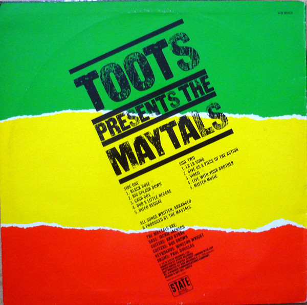 back - The Maytals - Toots Presents The Maytals