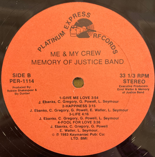 label - The Memory Of Justice Band - Mash Down Babylon