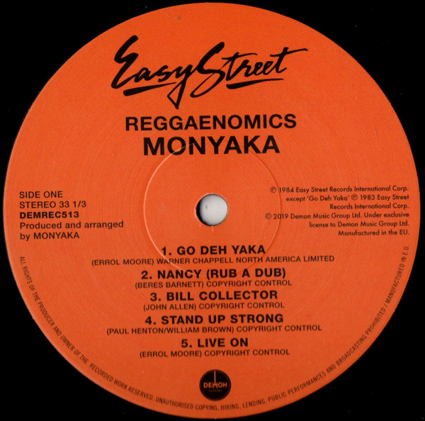 label - Monyaka - Reggaenomics