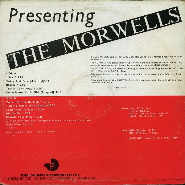 back - The Morwells - Presenting The Morwells