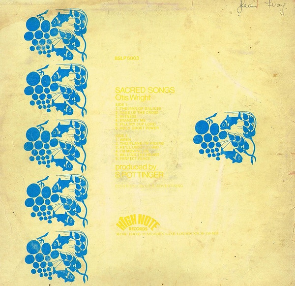back - Otis Wright - Sacred Songs