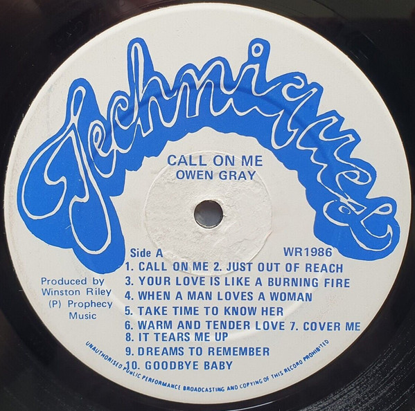 label - Owen Gray - Call On Me