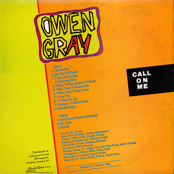 back - Owen Gray - Call On Me