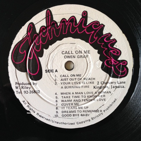 label - Owen Gray - Call On Me