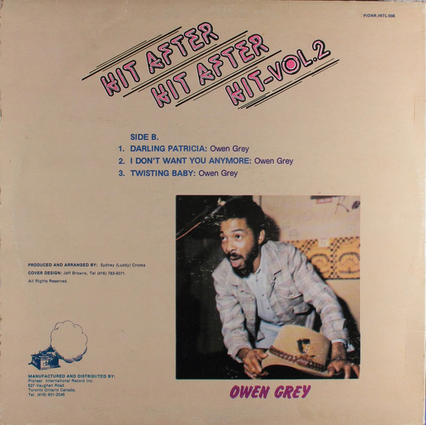 back - Owen Gray - Hit After Hit After Hit - Vol. 2