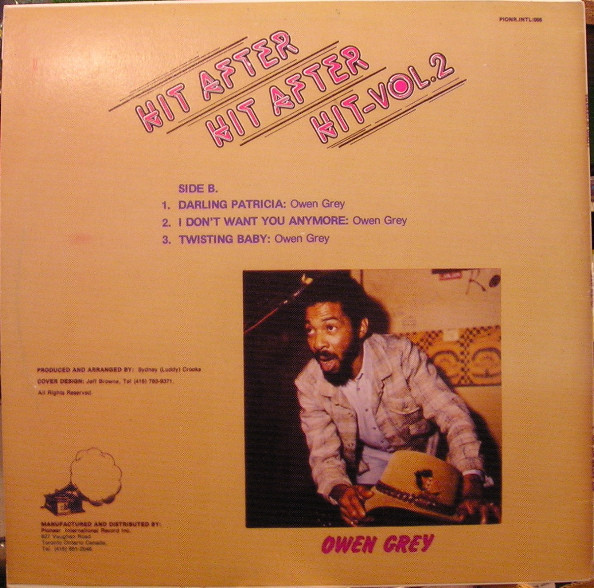 back - Owen Gray - Hit After Hit After Hit - Vol. 2
