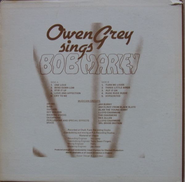 back - Owen Gray - Sings Bob Marley