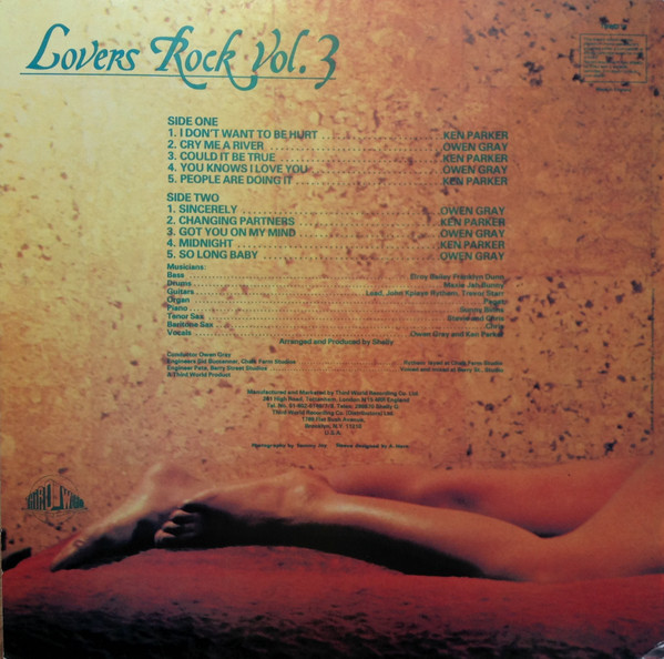 back - Owen Gray And Ken Parker - Lovers Rock Volume 3