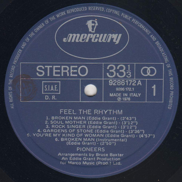 label - The Pioneers - Feel The Rhythm