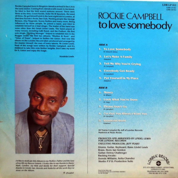 back - Rocky Campbell - To Love Somebody