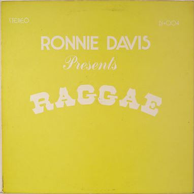 front - Ronnie Davis - Presents Raggae