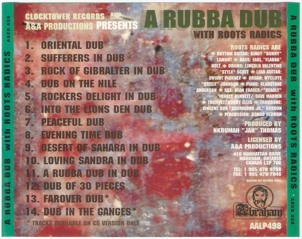 back - Jah Thomas & The Roots Radics - A Rubba Dub