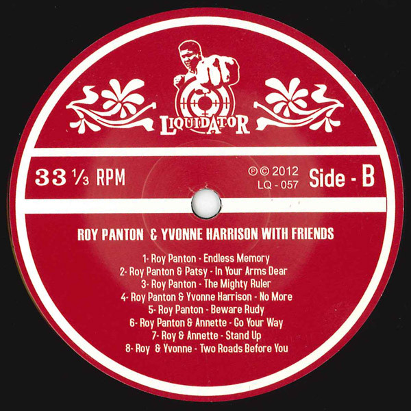 label - Roy Panton & Yvonne Harrison With Friends - Studio Recordings 1961-1970