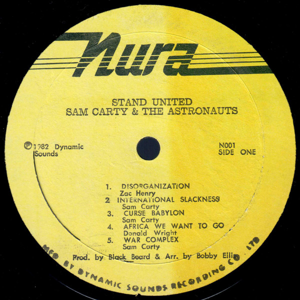 label - Sam Carty & The Astronauts - Stand United