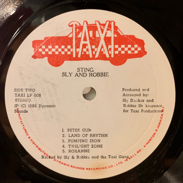 label - Sly Dunbar & Robbie Shakespeare - The Sting