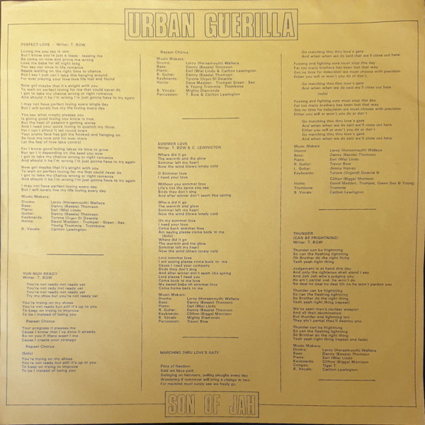 inner - Son Of Jah - Urban Guerilla