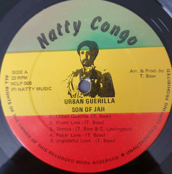 label - Son Of Jah - Urban Guerilla