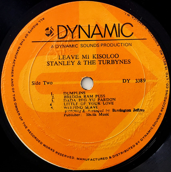 label - Stanley & The Turbines - Leave Mi Kisiloo