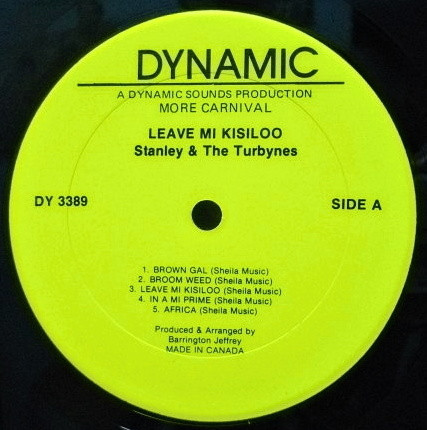 label - Stanley & The Turbines - Leave Mi Kisiloo