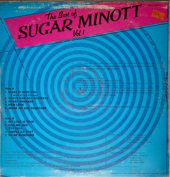 back - Sugar Minott - The Best Of Vol 1