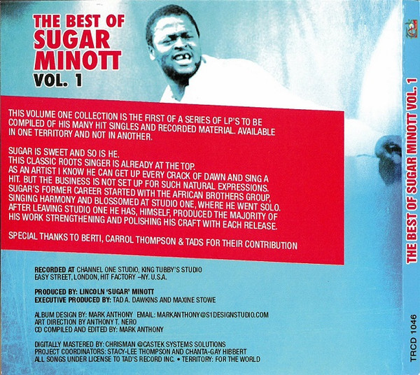 inner - Sugar Minott - The Best Of Vol 1