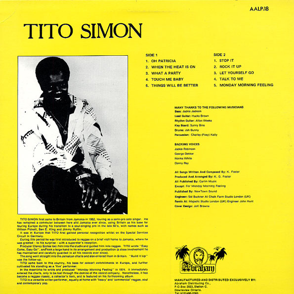 back - Tito Simon - Touch Of Class