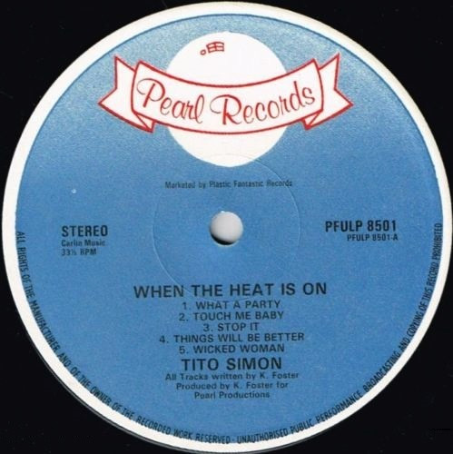 label - Tito Simon - When The Heat Is On