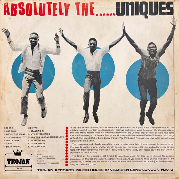 back - The Uniques - Absolutely The...Uniques