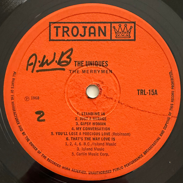 label - The Uniques - Absolutely The...Uniques