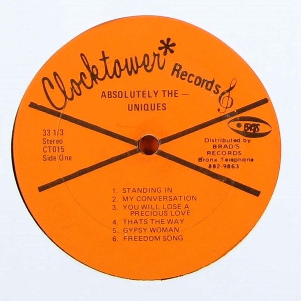 label - The Uniques - Absolutely The...Uniques