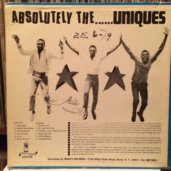 back - The Uniques - Absolutely The...Uniques