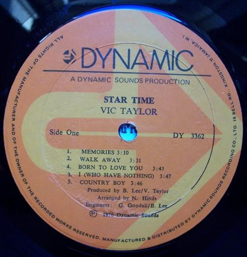 label - Vic Taylor - Star Time