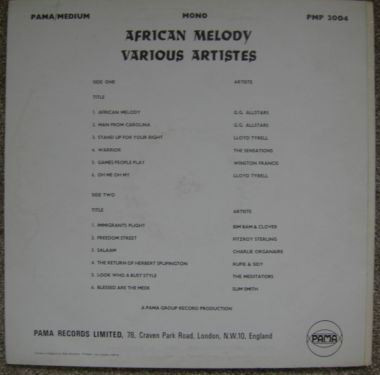 back - Various Artists - African Melody