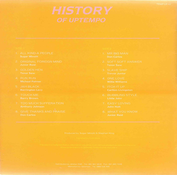 back - Various Artists - History Of Uptempo