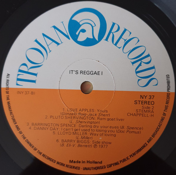 label - Various Artists - It's Reggae 1