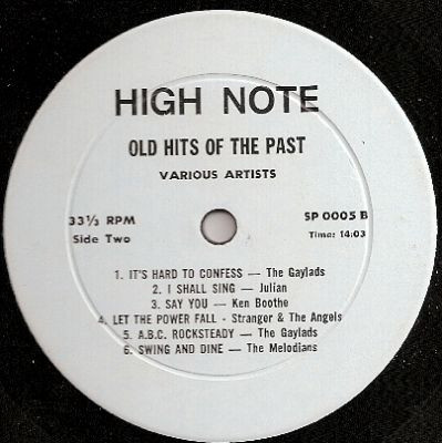 label - Various Artists - Old Hits Of The Past